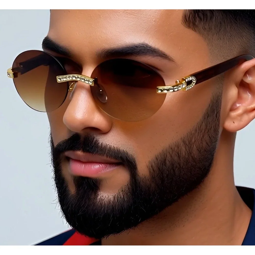 Metal Sunglasses For Men Fashion Outdoor Buffs Driving Shade Glasses UV400 Gafas